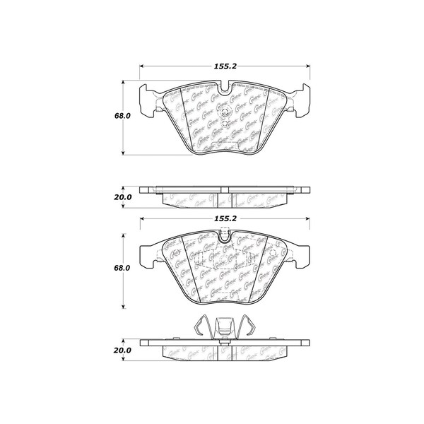 PREM METALLIC BRAKE PAD SHIMS & HARDWARE